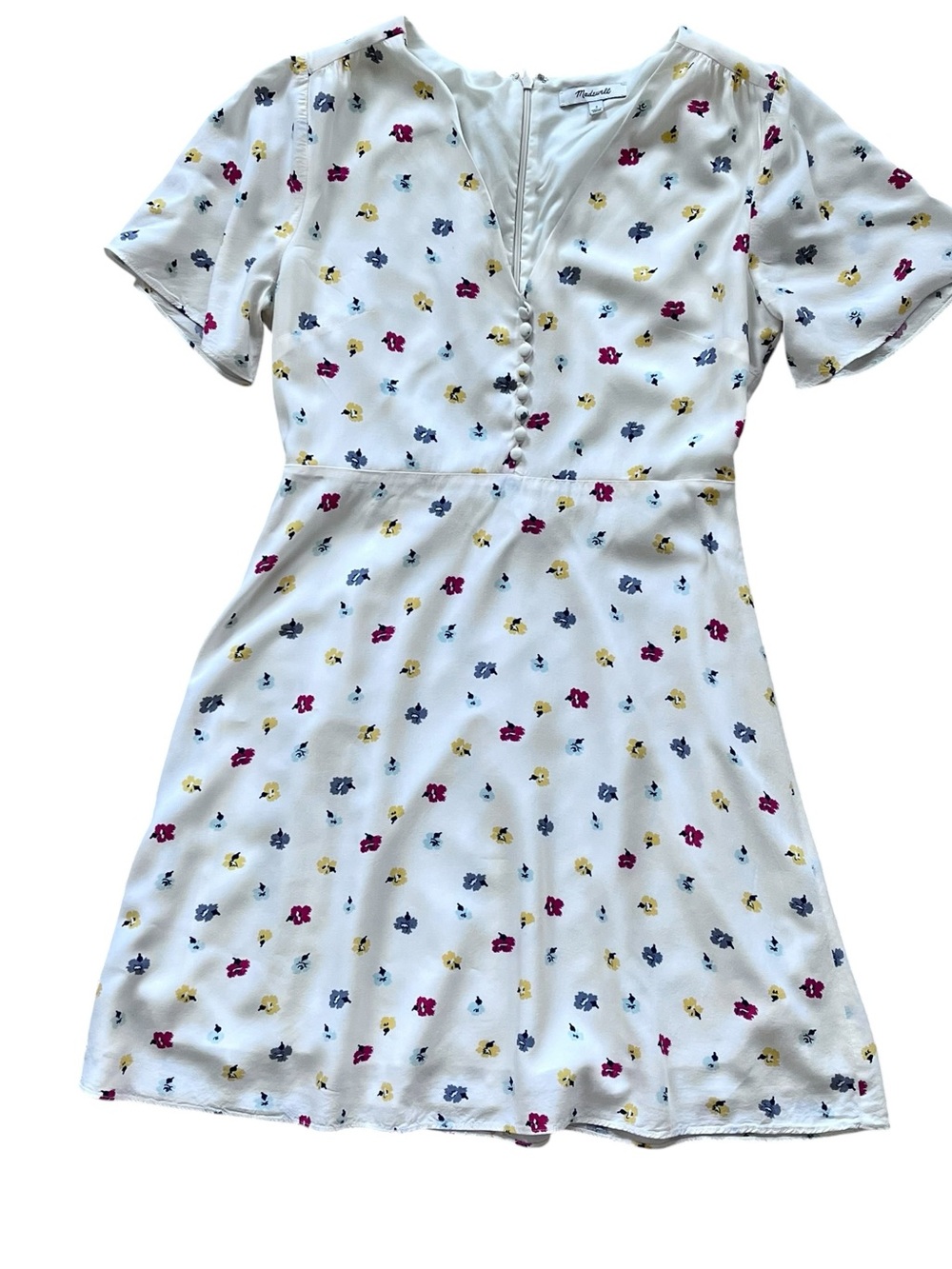 Madewell Orchard Mini Dress with flutter sleeves. Size 2 - Picture 2 of 12